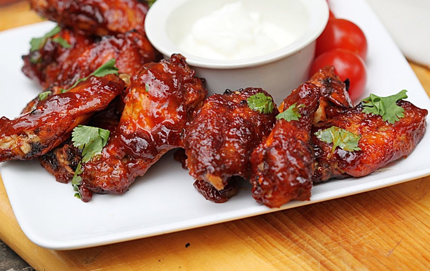 Sticky Bourbon Chicken Wings (Small)